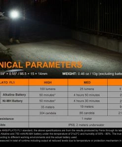 Fenix E01 V2.0 100 Lumens AAA Flashlight Flashlights