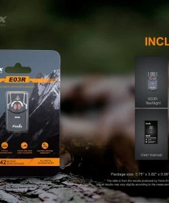 FENIX E03R 260 LUMENS KEYCHAIN FLASHLIGHT Flashlights 24 FENIX E03R 260 LUMENS KEYCHAIN FLASHLIGHT Flashlights