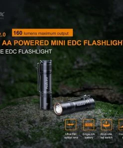 FENIX E12 V2.0 160 LUMENS AA EDC FLASHLIGHT