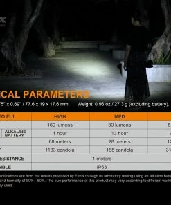 FENIX E12 V2.0 160 LUMENS AA EDC FLASHLIGHT