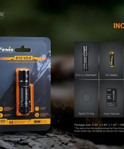 FENIX E12 V2.0 160 LUMENS AA EDC FLASHLIGHT
