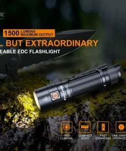 Flashlights FENIX E28R 1500 LUMENS RECHARGEABLE FLASHLIGHT