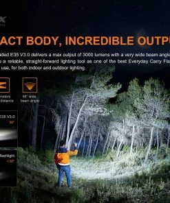 Flashlights FENIX E35 V3.0 3000 LUMENS RECHARGEABLE FLASHLIGHT 18 Flashlights FENIX E35 V3.0 3000 LUMENS RECHARGEABLE FLASHLIGHT