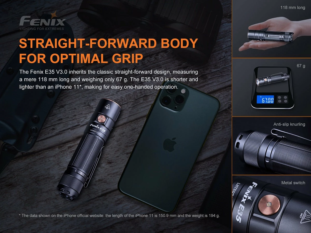 Flashlights FENIX E35 V3.0 3000 LUMENS RECHARGEABLE FLASHLIGHT 5 Flashlights FENIX E35 V3.0 3000 LUMENS RECHARGEABLE FLASHLIGHT