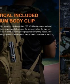 Flashlights FENIX E35 V3.0 3000 LUMENS RECHARGEABLE FLASHLIGHT 24 Flashlights FENIX E35 V3.0 3000 LUMENS RECHARGEABLE FLASHLIGHT
