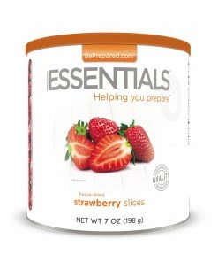 Emergency Essentials Freeze Dried Strawberry Slices Large Can Food & Food Storage