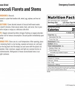 Food & Food Storage Emergency Essentials Freeze-Dried Broccoli Large Can