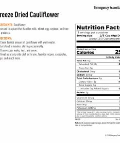 Emergency Essentials Freeze Dried Cauliflower