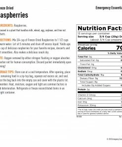 Food & Food Storage Emergency Essentials Freeze-Dried Raspberries Large Can