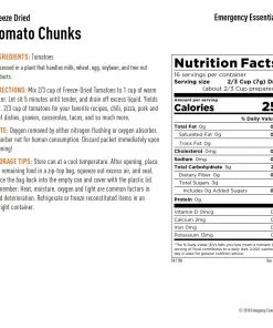 Food & Food Storage Emergency Essentials Freeze Dried Tomato Chunks - Large Can 7 Food & Food Storage Emergency Essentials Freeze Dried Tomato Chunks - Large Can