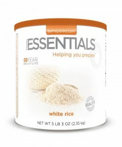 Emergency Essentials White Rice Large Can Food & Food Storage