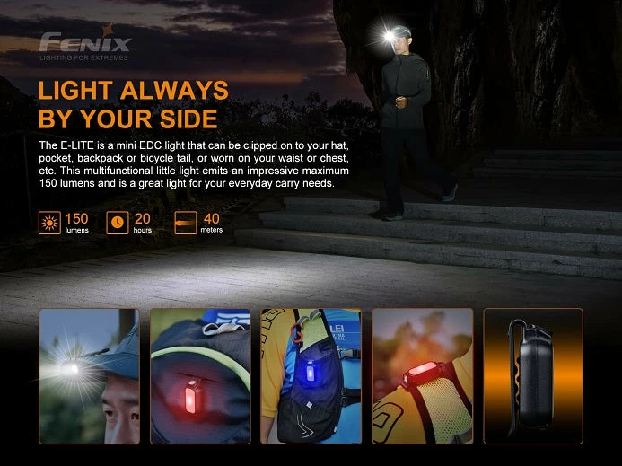 Fenix E-Lite 150 Lumens Multipurpose Mini Flashlight 5 Fenix E-Lite 150 Lumens Multipurpose Mini Flashlight