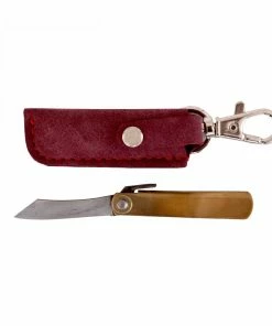 Mini Gyokucho Higo Folding Knife With Keychain Case