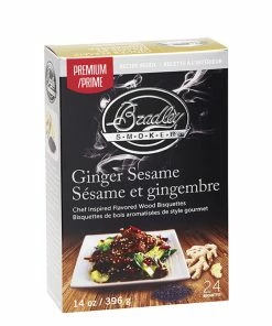 Bradley Smoker Wood Bisquettes, Premium Ginger Sesame Flavor 24pk Bradley Bisquettes