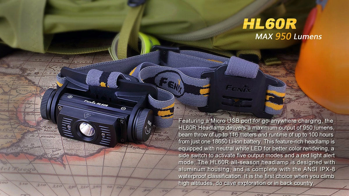 Headlamps Fenix HL60R Headlamp 10 Headlamps Fenix HL60R Headlamp