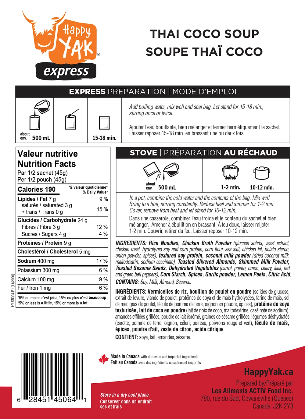 Food & Food Storage Happy Yak Vege-Sport Kit 4 Food & Food Storage Happy Yak Vege-Sport Kit