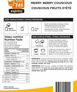 HAPPY YAK MERRY BERRY COUSCOUS