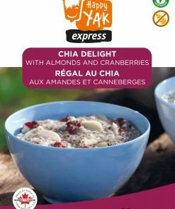 Happy Yak Chia Delight With Almonds And Cranberries