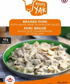 Food & Food Storage Happy Yak Braised Pork With White Wine Mushroom Sauce