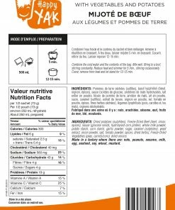 Food & Food Storage Happy Yak Beef Stew With Vegetables And Potatoes