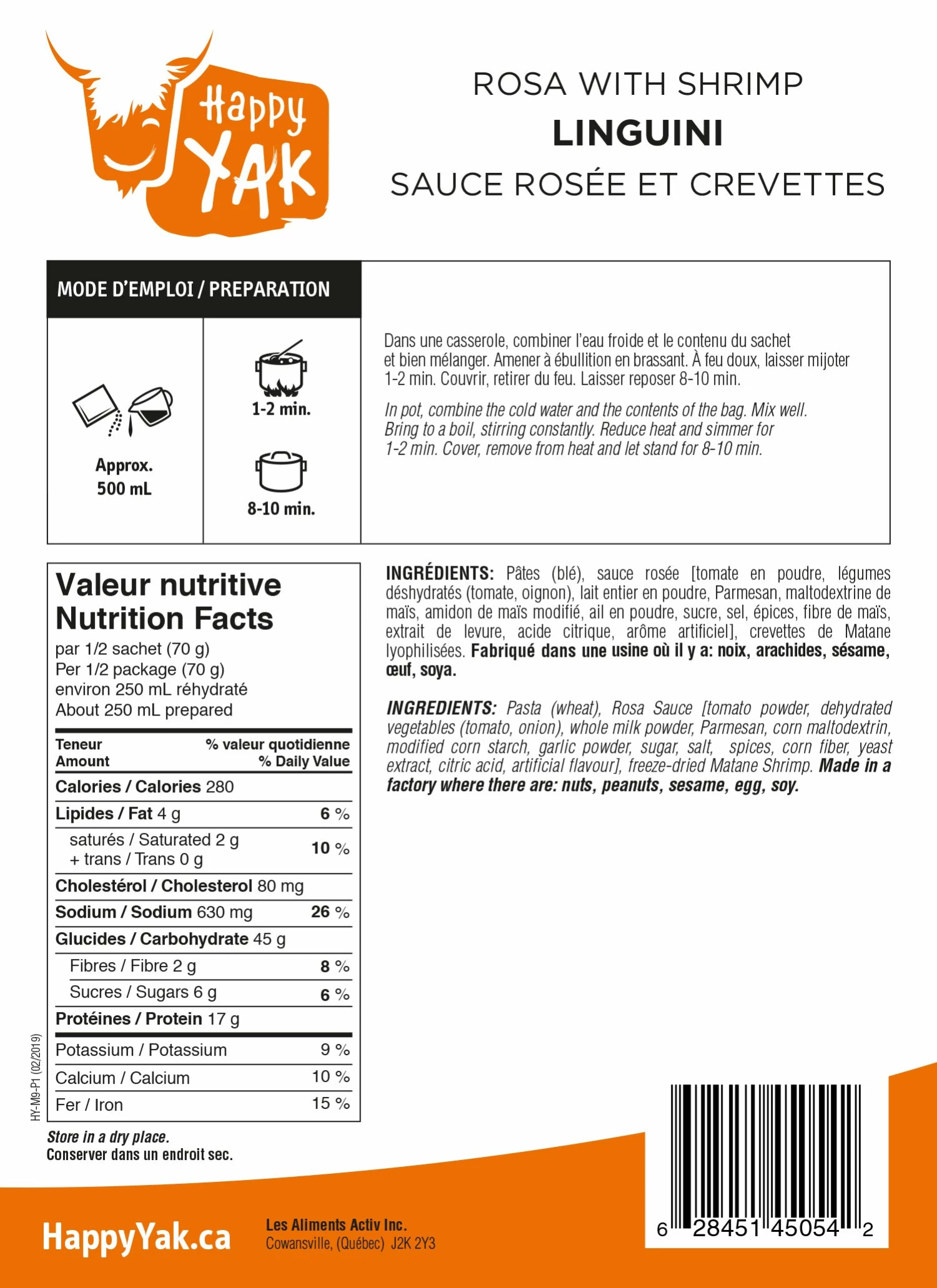 Food & Food Storage HAPPY YAK LINGUINI ROSA WITH SHRIMP 2 Food & Food Storage HAPPY YAK LINGUINI ROSA WITH SHRIMP