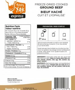 Food & Food Storage HAPPY YAK COOKED GROUND BEEF