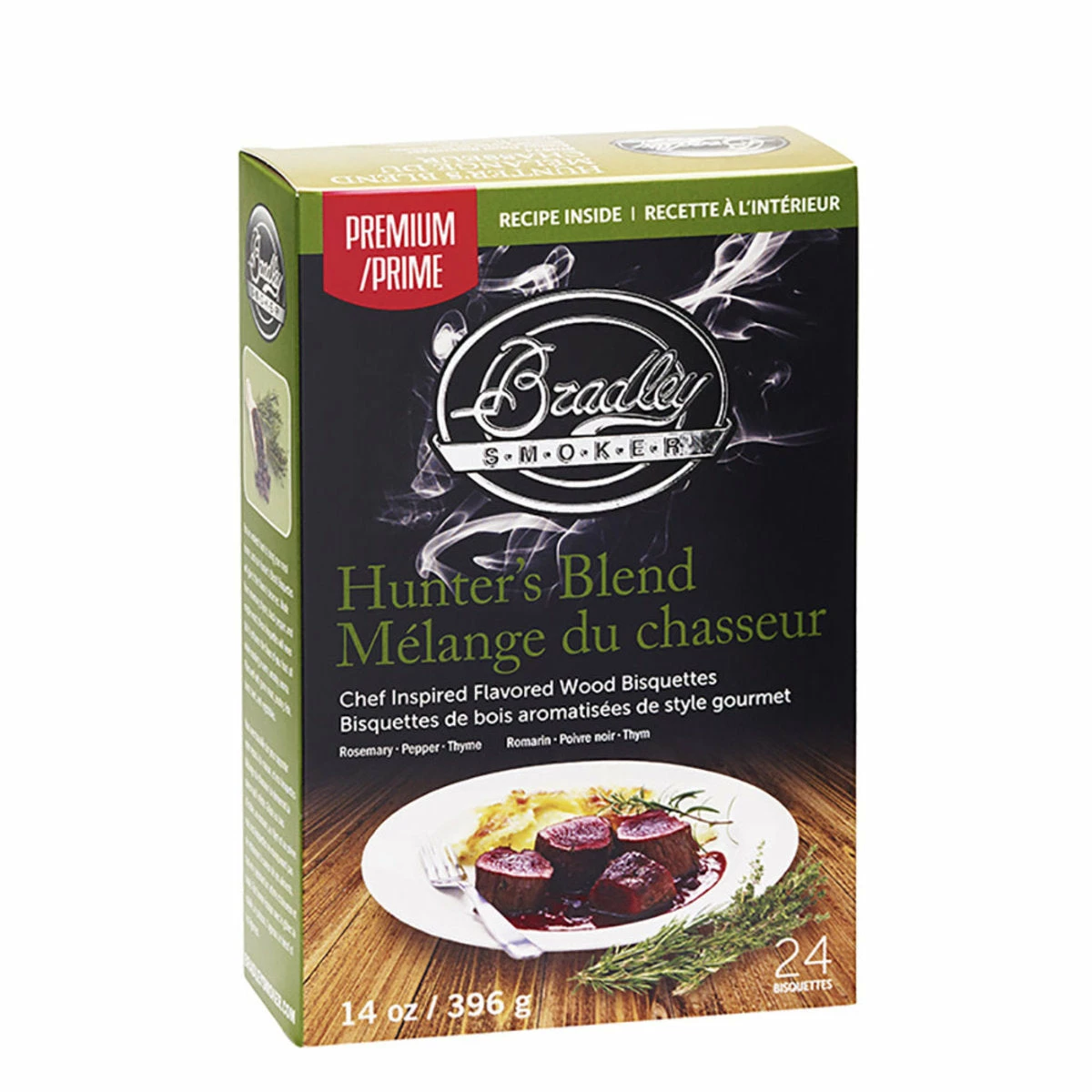 Bradley Premium Hunter's Blend Maple Wood Bisquettes - 24pk 1 Bradley Premium Hunter's Blend Maple Wood Bisquettes - 24pk