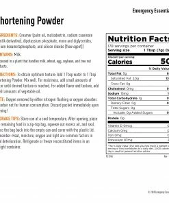 Emergency Essentials Shortening Powder Large Can