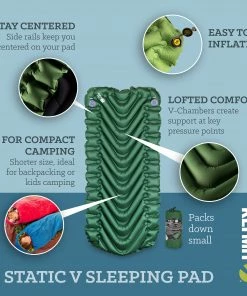 Klymit Static V Sleeping Pad - Short Camping & Hunting