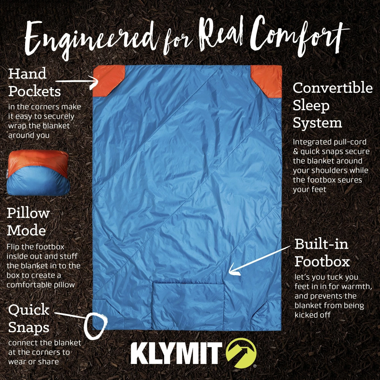 Blankets Klymit Versa Blanket 5 Blankets Klymit Versa Blanket