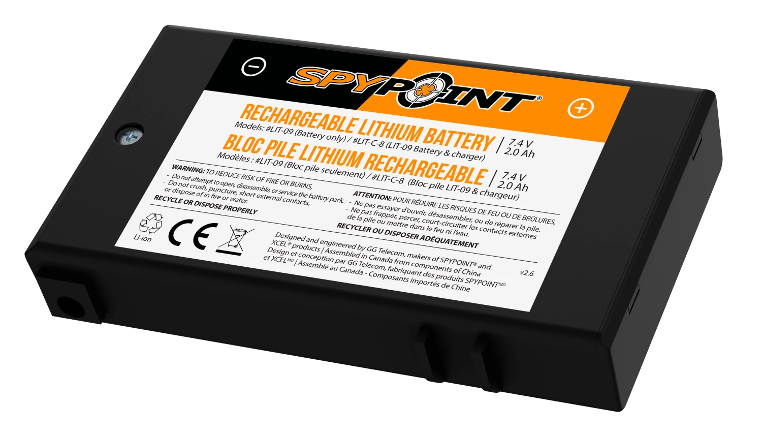SPYPOINT LITHIUM BATTERY PACK 1 SPYPOINT LITHIUM BATTERY PACK