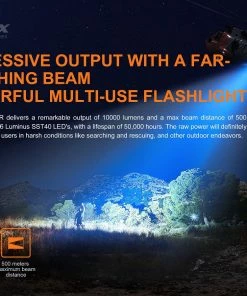 FENIX LR35R 10,000 LUMEN RECHARGEABLE FLASHLIGHT Flashlights 26 FENIX LR35R 10,000 LUMEN RECHARGEABLE FLASHLIGHT Flashlights