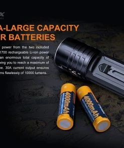 FENIX LR35R 10,000 LUMEN RECHARGEABLE FLASHLIGHT Flashlights 23 FENIX LR35R 10,000 LUMEN RECHARGEABLE FLASHLIGHT Flashlights