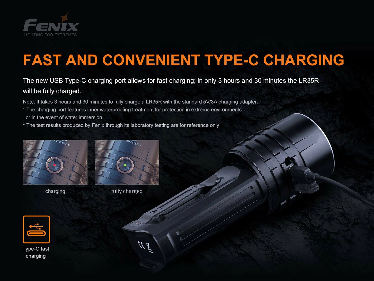 FENIX LR35R 10,000 LUMEN RECHARGEABLE FLASHLIGHT Flashlights 9 FENIX LR35R 10,000 LUMEN RECHARGEABLE FLASHLIGHT Flashlights