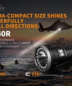 Flashlights Fenix LR40R Rechargeable 12000 Lumen Flashlight