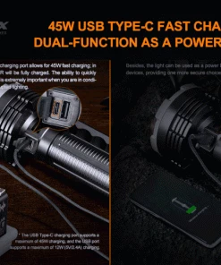 Flashlights Fenix LR80R 18000 Lumen Rechargeable Searchlight