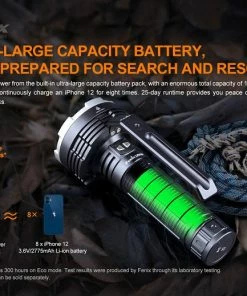 Flashlights Fenix LR80R 18000 Lumen Rechargeable Searchlight