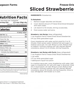 Augason Farms Freeze Dried Sliced Strawberries Food & Food Storage