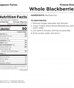 Augason Farms Freeze Dried Blackberries 17 Augason Farms Freeze Dried Blackberries