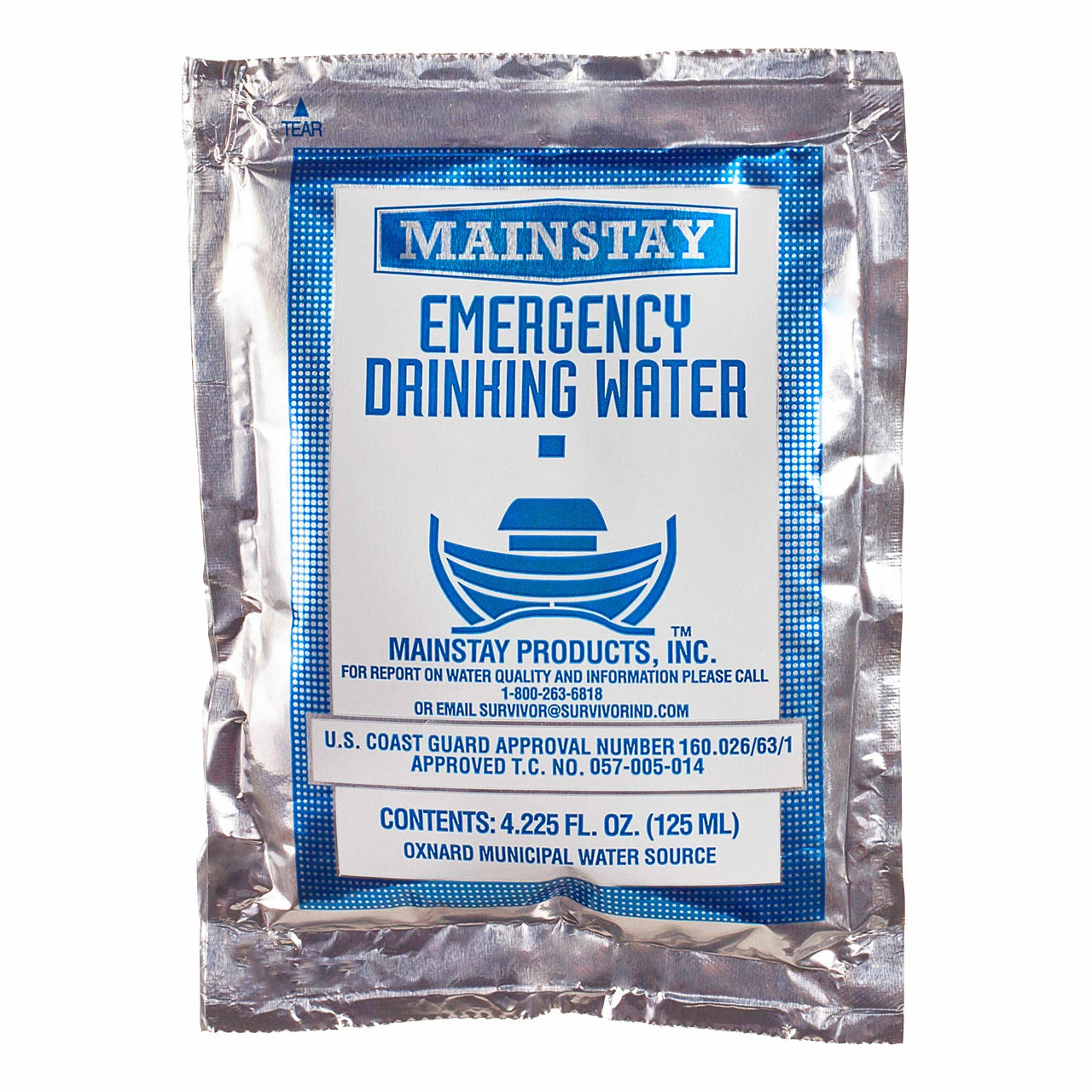 Drinks Mainstay Emergency Drinking Water - 125 ML Packet (Case Of 60) 2 Drinks Mainstay Emergency Drinking Water - 125 ML Packet (Case Of 60)