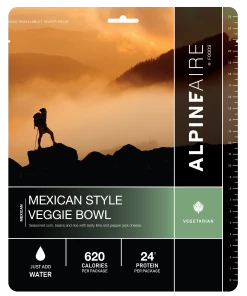 AlpineAire Mexican Style Veggie Bowl Gluten-Free Backpacking Meals