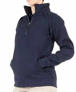 FIRST TACTICAL WOMEN'S COTTON JOB SHIRT QUARTER ZIP