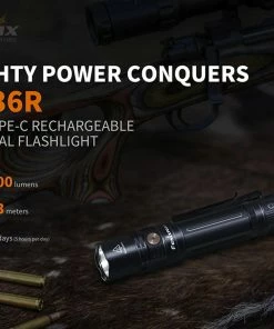Fenix PD36R 1600 Lumens Rechargeable Flashlight Flashlights 30 Fenix PD36R 1600 Lumens Rechargeable Flashlight Flashlights