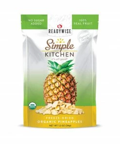 ReadyWise Food & Food Storage Simple Kitchen Organic Freeze-Dried Pineapples - 6 Pack
