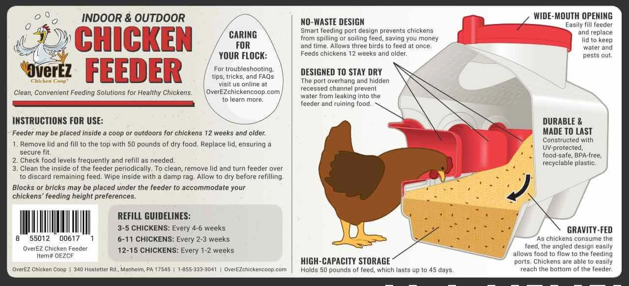 OverEZ Chicken Coops OverEZ Chicken Feeder 7 OverEZ Chicken Coops OverEZ Chicken Feeder