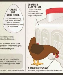 OverEZ Chicken Coops OverEZ Chicken Waterer Home, Farm & Garden