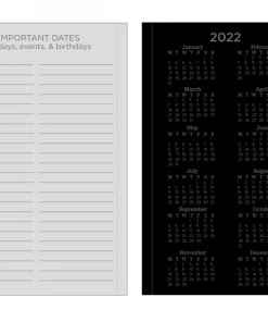 Rite In The Rain Weatherproof Black 2022 Pocket Calendar- 3.5