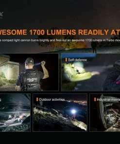 FENIX PD35 V3.0 1700 LUMENS RECHARGEABLE FLASHLIGHT