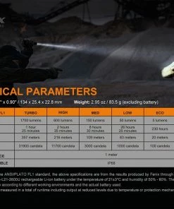 FENIX PD35 V3.0 1700 LUMENS RECHARGEABLE FLASHLIGHT