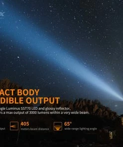 Flashlights FENIX PD40R V2.0 3000 LUMENS RECHARGEABLE FLASHLIGHT